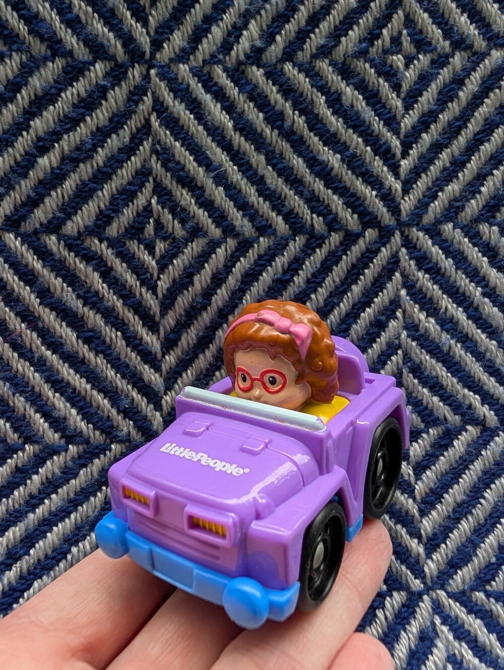 2 For $20 🩷 Fisher Price Little People Wheelies Purple Car Girl - Picture 2 of 4